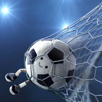 Jellycat Knuffel Amuseable Sports Football 2 Jellycat Knuffel Amuseable Sports Football - Afbeelding 2