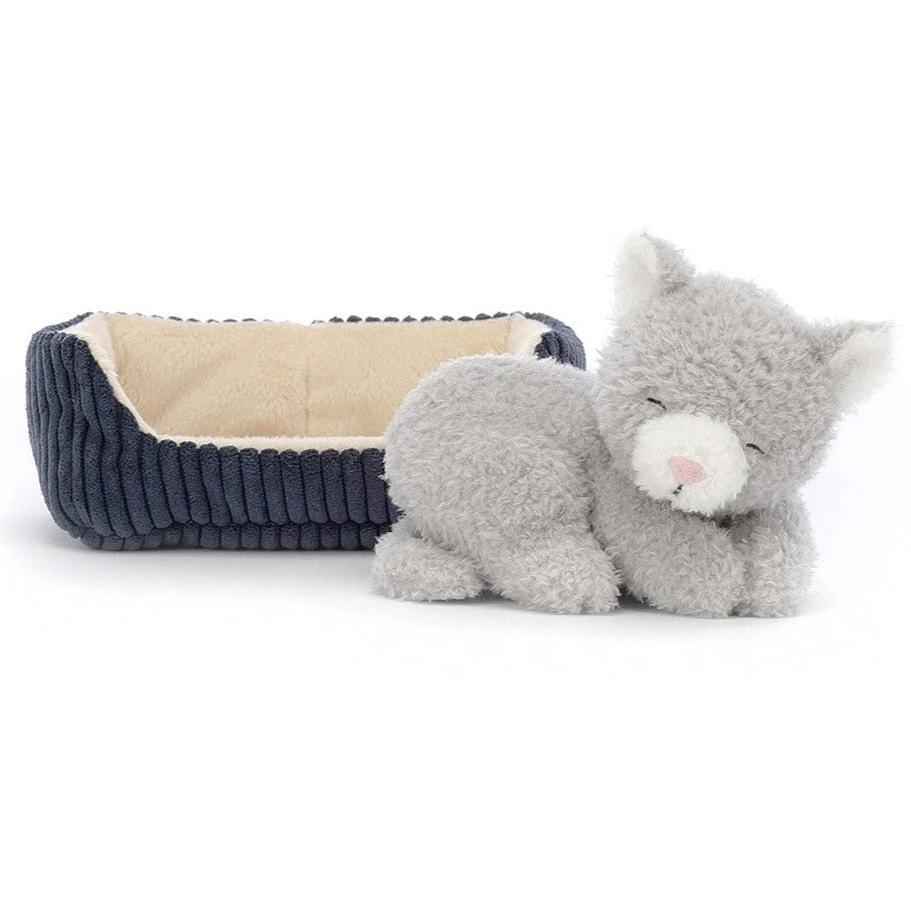 Jellycat Knuffel Napping Nipper Cat 1 Jellycat Knuffel Napping Nipper Cat