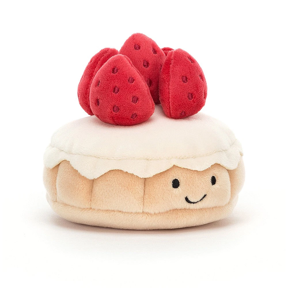 Jellycat Knuffel Pattiserie Tarte Aux Fraises 1 Jellycat Knuffel Pattiserie Tarte Aux Fraises