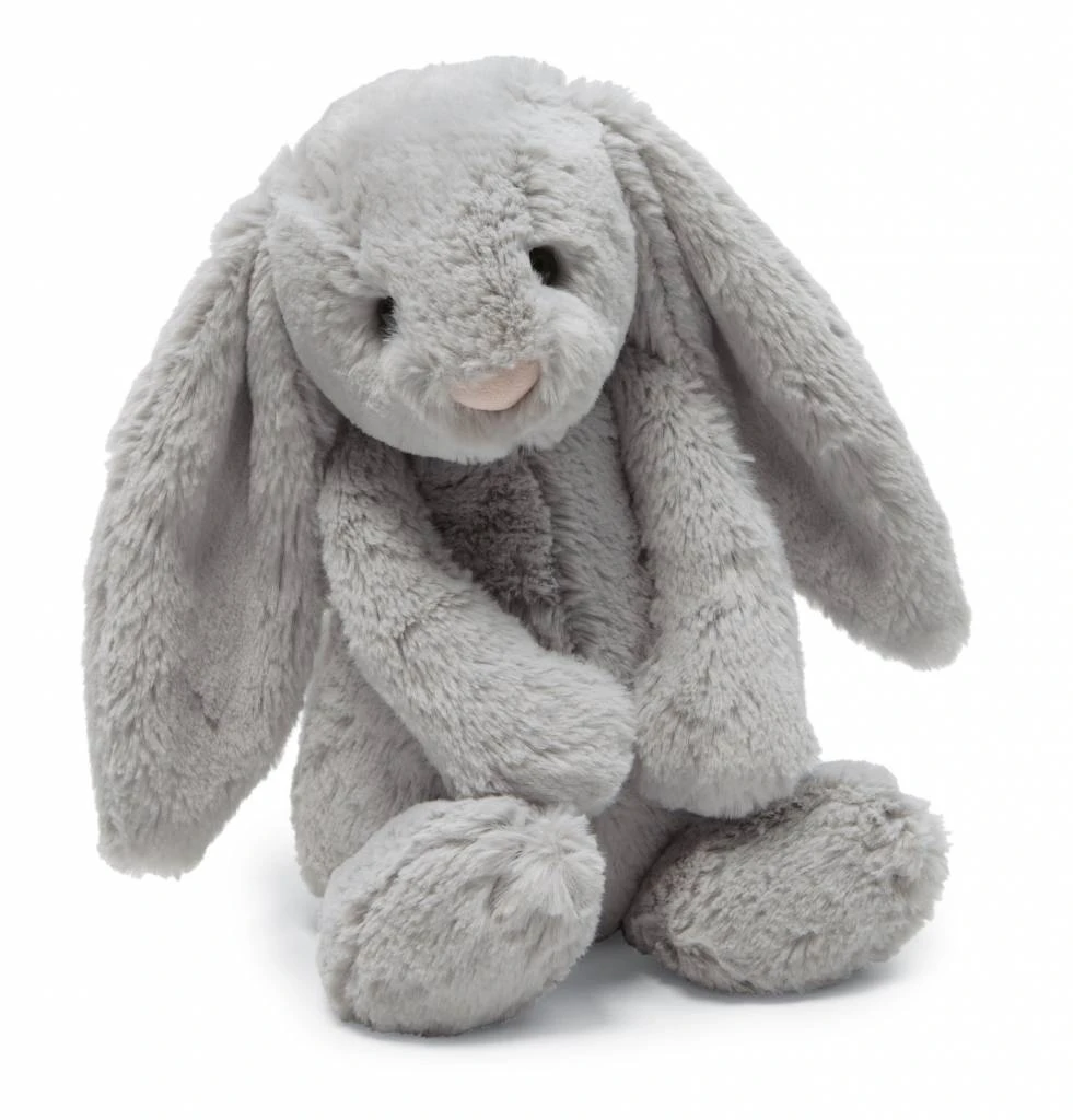 Jellycat Bashful Silver Bunny Medium 1 Jellycat Bashful Silver Bunny Medium