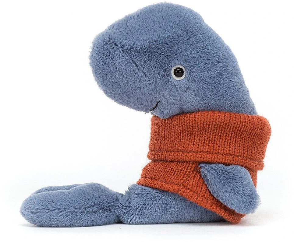 Jellycat Cozy Crew Knuffel Walvis - 18 Cm 2 Jellycat Cozy Crew Knuffel Walvis - 18 Cm - Afbeelding 2