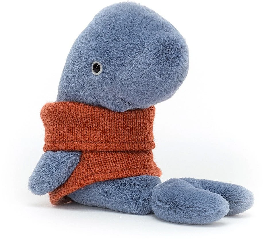 Jellycat Cozy Crew Knuffel Walvis - 18 Cm 1 Jellycat Cozy Crew Knuffel Walvis - 18 Cm