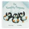 Jellycat - De Ondeugende Pinguïns Boek - 21cm