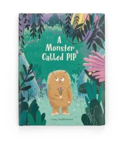 Jellycat Kartonboekje A Monster Called Pip - 2x22x29cm