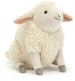 Jellycat Knuffel Burly Boo Schaap - 17x12x19cm