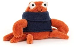 Jellycat Knuffel Cozy Crew Krab - 13cm