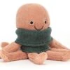 Jellycat Knuffel Cozy Crew Octopus - 20cm