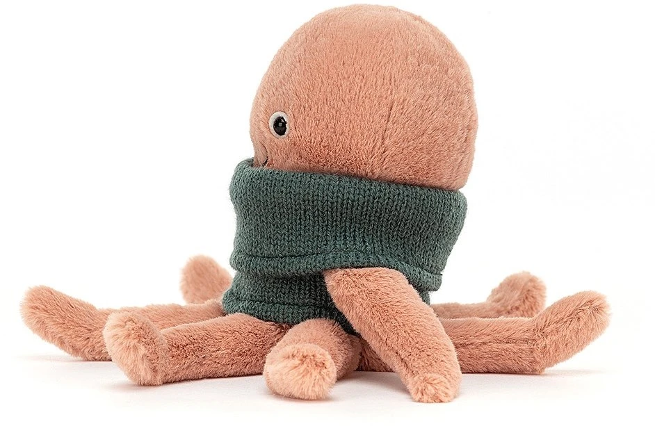 Jellycat Knuffel Cozy Crew Octopus - 20cm 2 Jellycat Knuffel Cozy Crew Octopus - 20cm - Afbeelding 2