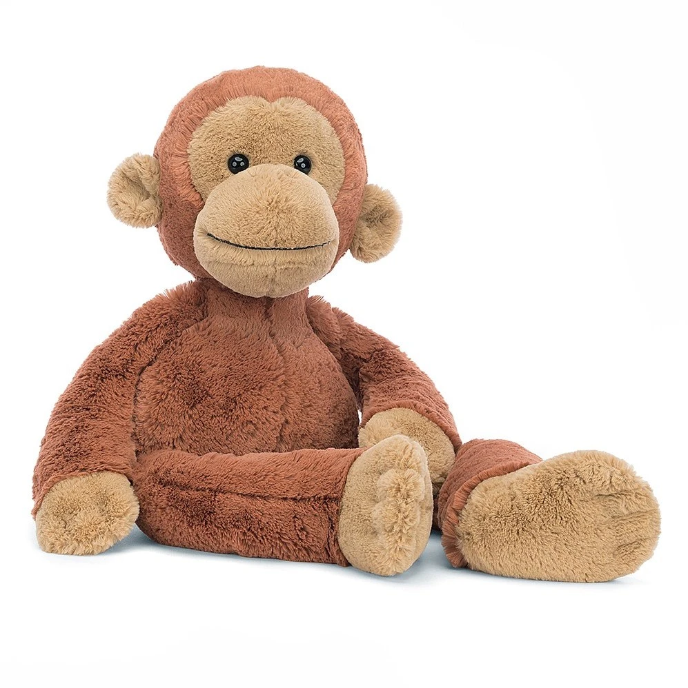 Jellycat Knuffel Pongo Orang Oetan Huge - 12x17x59cm 1 Jellycat Knuffel Pongo Orang Oetan Huge - 12x17x59cm