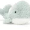 Jellycat Knuffel Wavelly Whale Grijs - 6x13x8cm
