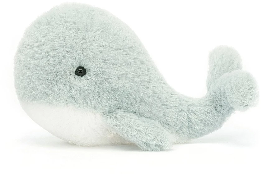 Jellycat Knuffel Wavelly Whale Grijs - 6x13x8cm 2 Jellycat Knuffel Wavelly Whale Grijs - 6x13x8cm - Afbeelding 2