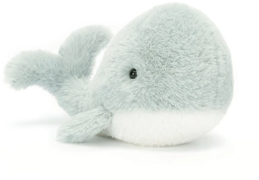 Jellycat Knuffel Wavelly Whale Grijs - 6x13x8cm 1 Jellycat Knuffel Wavelly Whale Grijs - 6x13x8cm