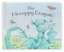 Jellycat The Hiccuppy Dragon Boek - 18cm